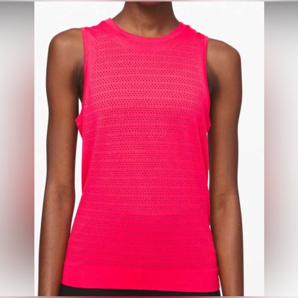 Lululemon Breeze By Muscle Tank II *Squad Heartthrob / Heartthrob Size 8
